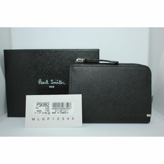 Paul Smith ポールスミス ジップストローグレイン ストライプ 二つ折り(折り財布)