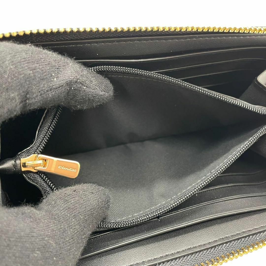 COACH(コーチ)の美品　COACH コーチ　w2 長財布　54630 pvc レザー　ブラウン レディースのファッション小物(財布)の商品写真