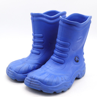 クロックス レインブーツ ジョージ シューズ 靴 レディース W6サイズ ブルー crocs(ブーツ)
