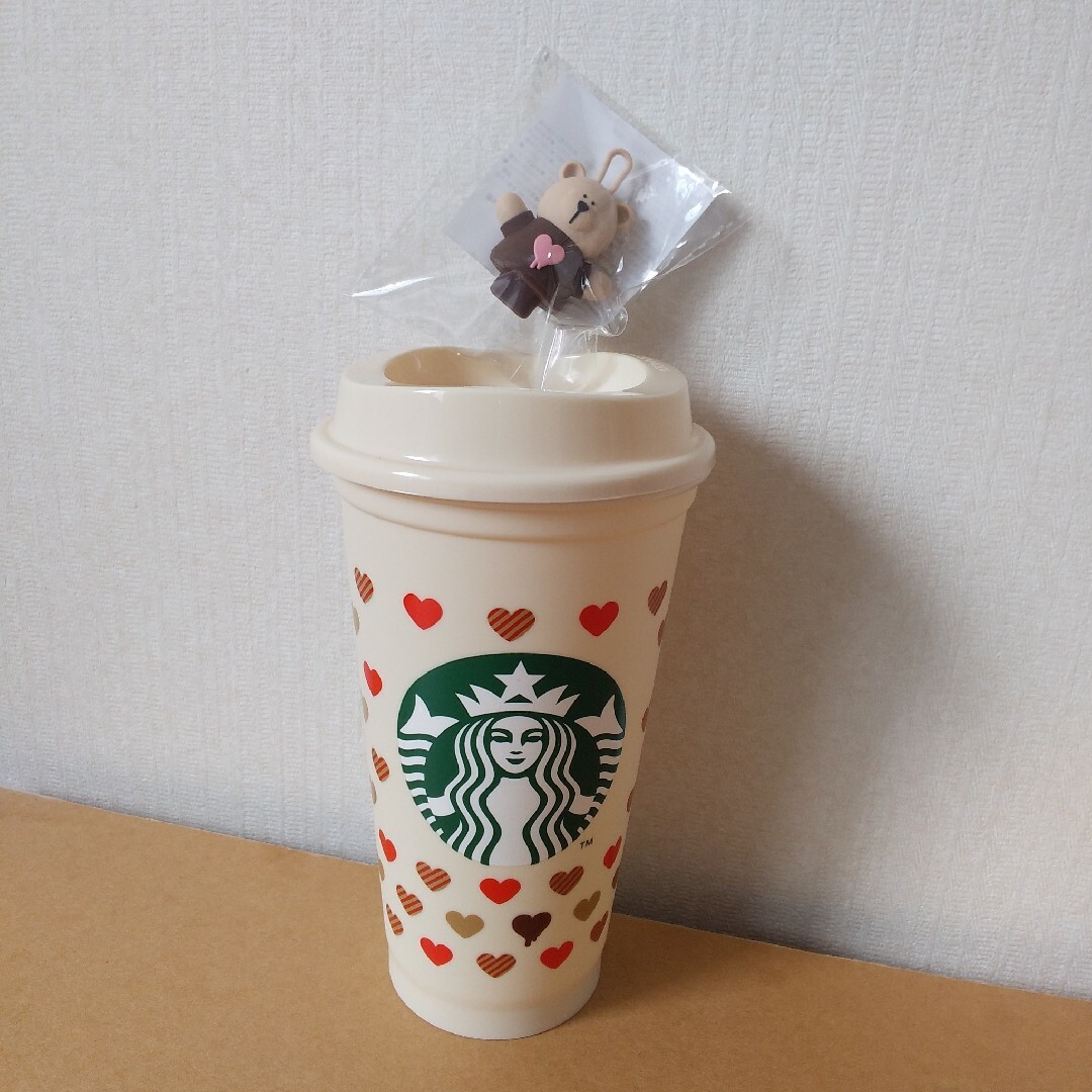 Starbucks(スターバックス)のスターバックス　バレンタイン2023　リユーザブルカップ　新品未使用 インテリア/住まい/日用品のキッチン/食器(グラス/カップ)の商品写真