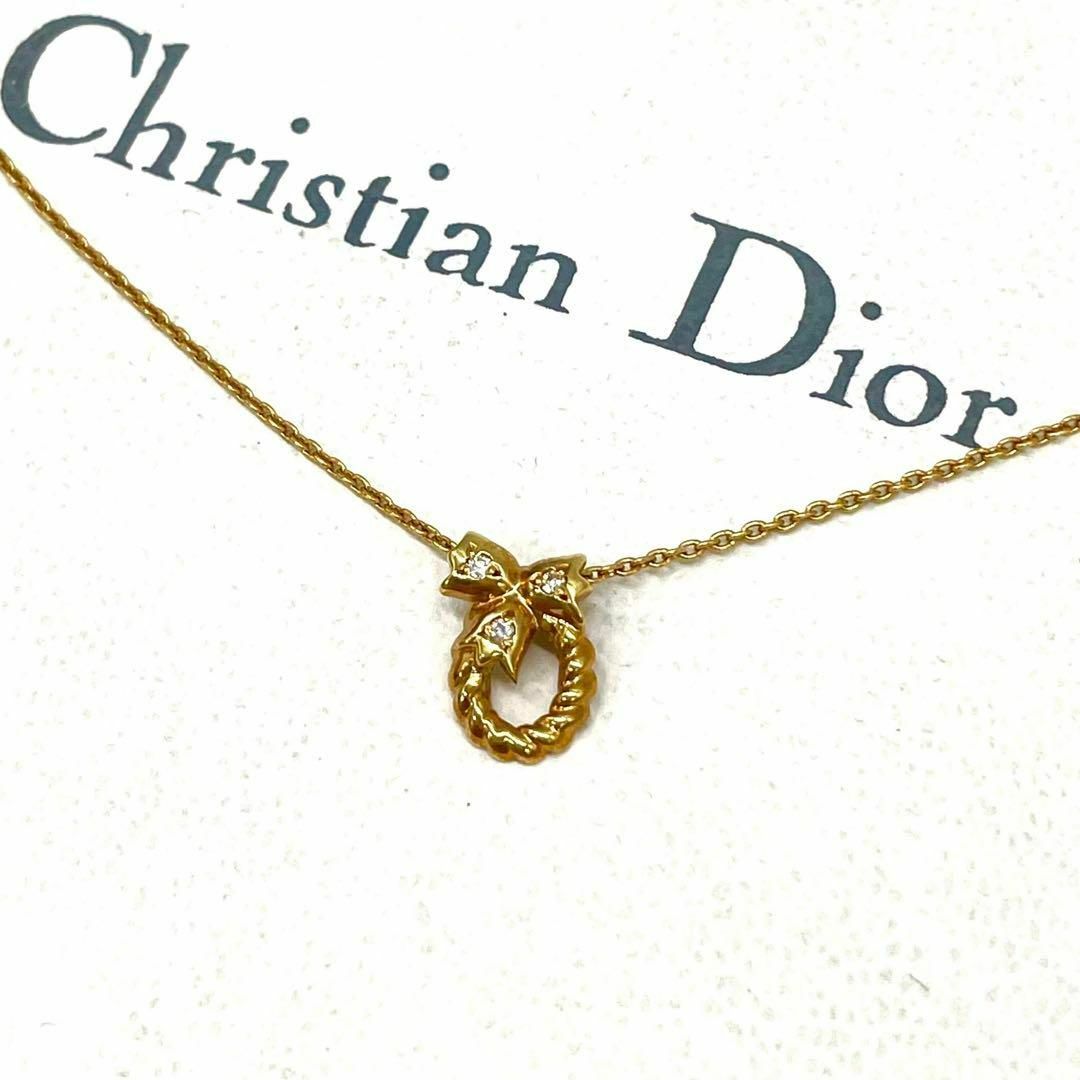 Christian Dior(クリスチャンディオール)のChristian Dior ディオール　I2 ラインストーン ネックレス レディースのアクセサリー(ネックレス)の商品写真
