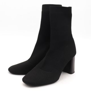 ザラ(ZARA)のザラ basic ブーツ ミドル チャンキーヒール シューズ 靴 レディース 38サイズ ブラック ZARA(ブーツ)