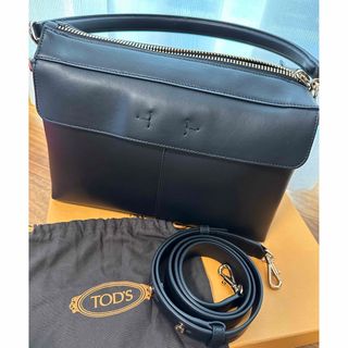 トッズ(TOD'S)の最終セール！新品未使用！トッズ　Tケースレザーボストンバッグ　スモール(ハンドバッグ)