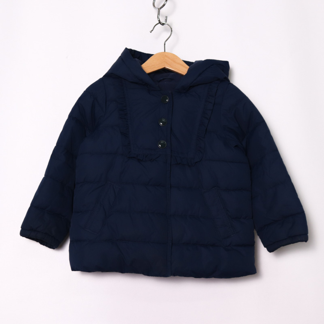 GAP(ギャップ)のギャップ ナイロンジャケット 中綿入りジャンパー アウター キッズ 女の子用 110サイズ ネイビー GAP キッズ/ベビー/マタニティのキッズ服女の子用(90cm~)(ジャケット/上着)の商品写真