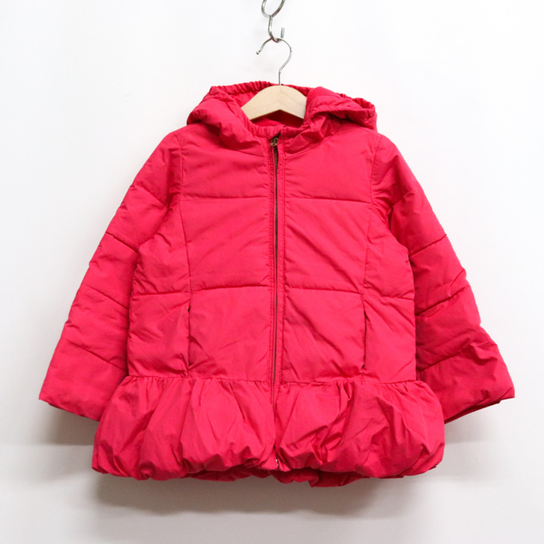 GAP(ギャップ)のギャップ ナイロンジャケット 中綿入りジャンパー アウター キッズ 女の子用 110サイズ レッド GAP キッズ/ベビー/マタニティのキッズ服女の子用(90cm~)(ジャケット/上着)の商品写真