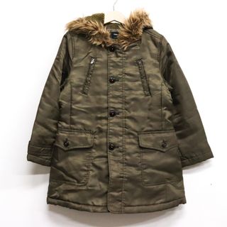 コムサイズム(COMME CA ISM)のコムサイズム モッズコート ファー付き アウター キッズ 男の子用 130Aサイズ カーキ COMME CA ISM(コート)