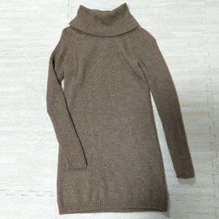 ユニクロ(UNIQLO)のUNIQLO　ロング　ニット　Sサイズ　ワンピース(ニット/セーター)