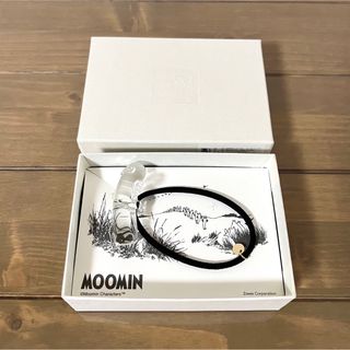 ムーミン(MOOMIN)のMOOMIN HARIO LF ニョロニョロ ヘアゴム 耐熱ガラス製 未使用品(ヘアゴム/シュシュ)