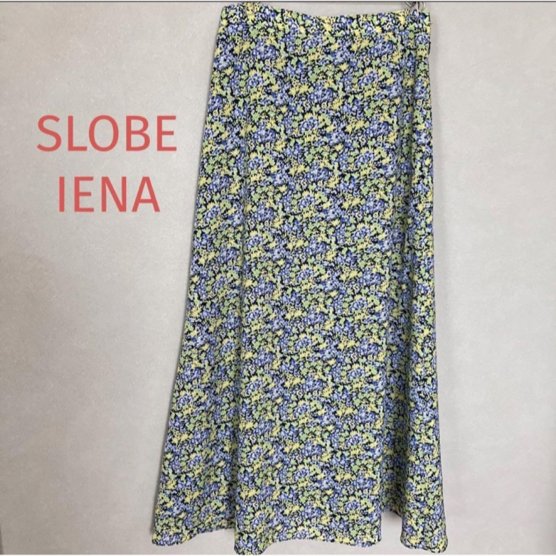 SLOBE IENA(スローブイエナ)の【美品】SLOBE IENA スローブイエナ マキシ丈スカート 小花柄 36 レディースのスカート(ロングスカート)の商品写真