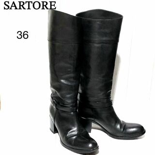 サルトル(SARTORE)のSARTORE サルトル アンクルストラップ ブーツ 36 イタリア製(ブーツ)