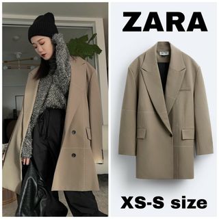 ザラ(ZARA)のZARAオーバーサイズブレザー トップステッチ X MAISON SPECIAL(テーラードジャケット)