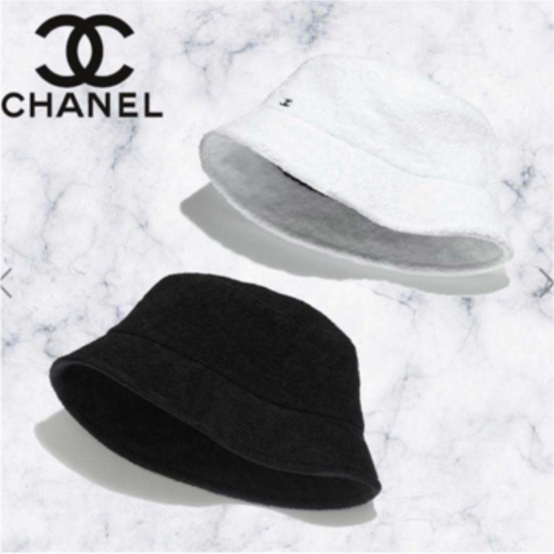 CHANEL(シャネル)のCHANEL バケットハット パイル L ブラック レディースの帽子(ハット)の商品写真