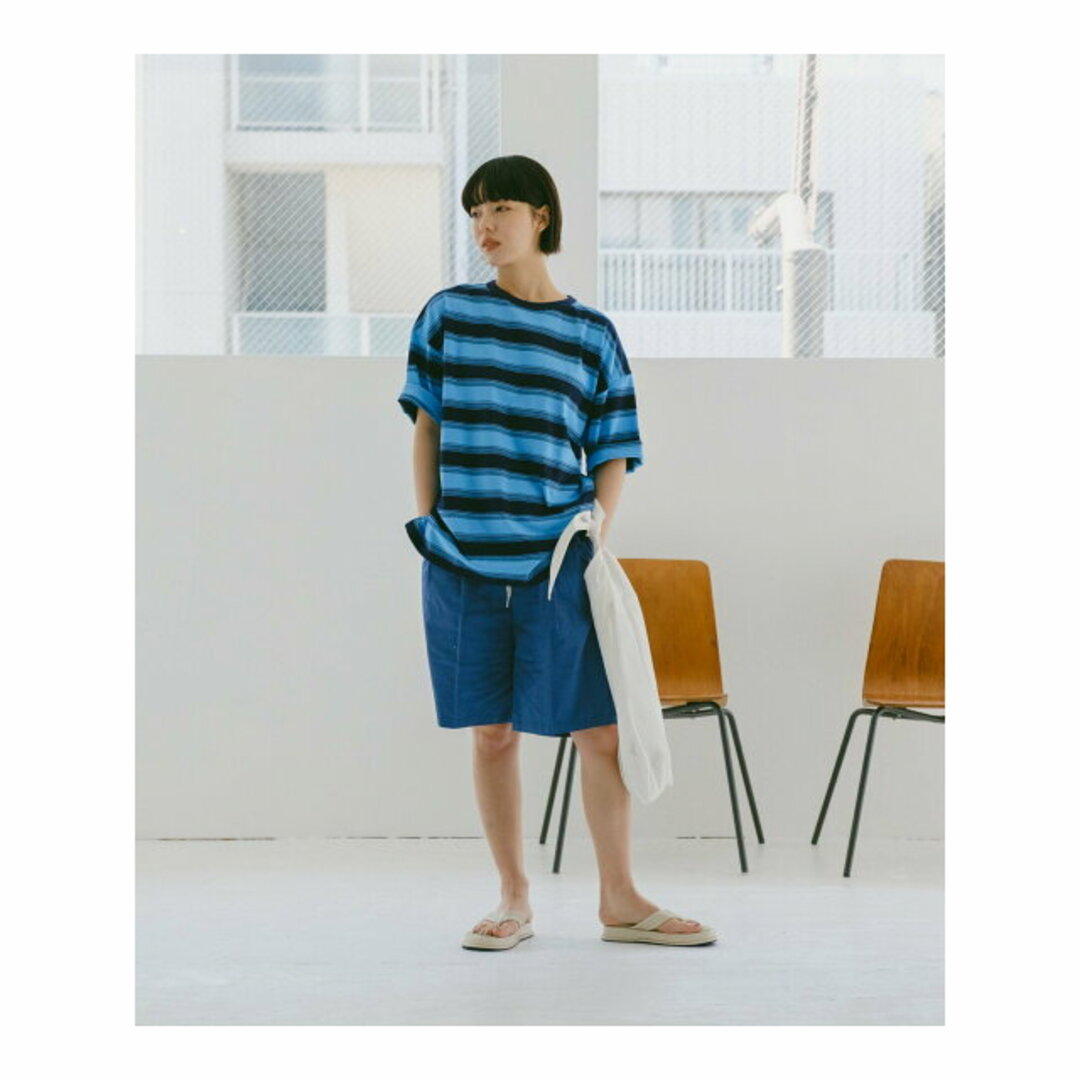 PAL GROUP OUTLET(パルグループアウトレット)の【ブルー】【Kastane】MULTI BORDER T-SHIRT レディースのトップス(カットソー(長袖/七分))の商品写真