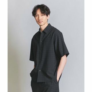 ビューティアンドユースユナイテッドアローズ(BEAUTY&YOUTH UNITED ARROWS)の【BLACK】シアサッカー キャンプカラー ショートスリーブ グランデシャツ(その他)