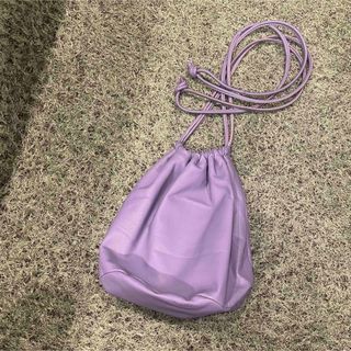 【ayakawasaki】drawstring bag〈lavender〉(ショルダーバッグ)