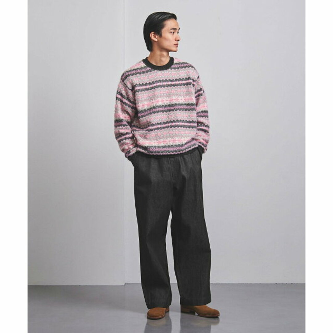 UNITED ARROWS(ユナイテッドアローズ)の【LT.PINK】フェアアイル クルーネック ニット メンズのトップス(ニット/セーター)の商品写真