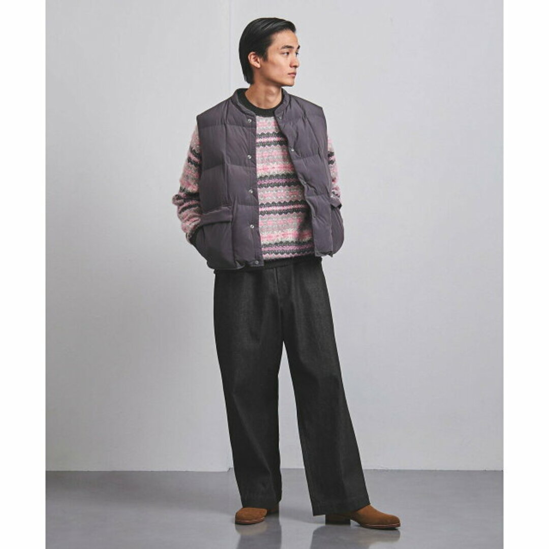 UNITED ARROWS(ユナイテッドアローズ)の【LT.PINK】フェアアイル クルーネック ニット メンズのトップス(ニット/セーター)の商品写真