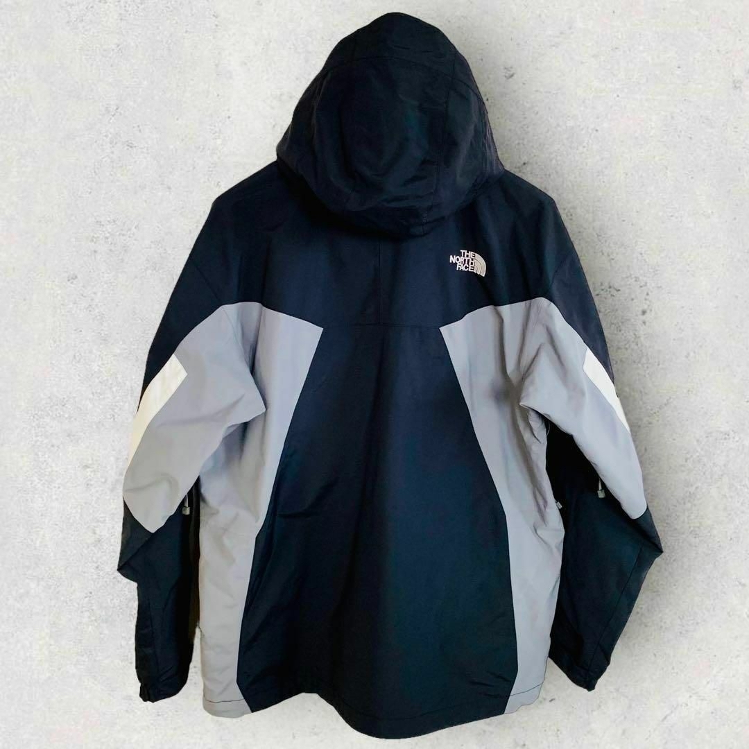 THE NORTH FACE(ザノースフェイス)のノースフェイス マウンテンパーカー HYVENT 黒＆グレー＆白 M メンズのジャケット/アウター(マウンテンパーカー)の商品写真