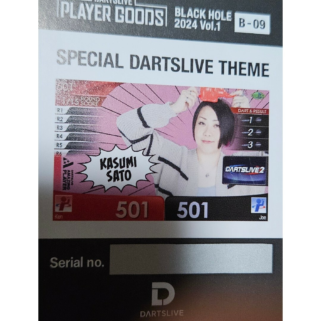 佐藤かす美 スペシャルテーマ エンタメ/ホビーのテーブルゲーム/ホビー(ダーツ)の商品写真