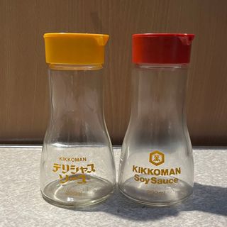 キッコーマン - 新品 キッコーマン 広口卓上びん 醤油さし ソースさしセット レトロ 200ml