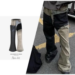 リックオウエンス(Rick Owens)のリメイクデザイン　フレア　シルエット　ベルボトム(デニム/ジーンズ)