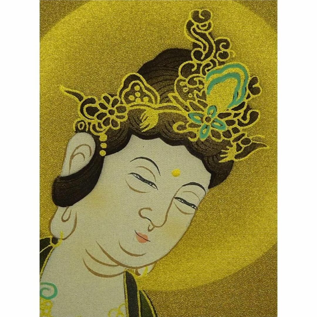 掛軸 高橋如水『三尊仏図』佛画 絹本 肉筆 共箱付 掛け軸 掛軸 高橋如水『三尊仏図』佛画 絹本 肉筆 共箱付 掛け軸