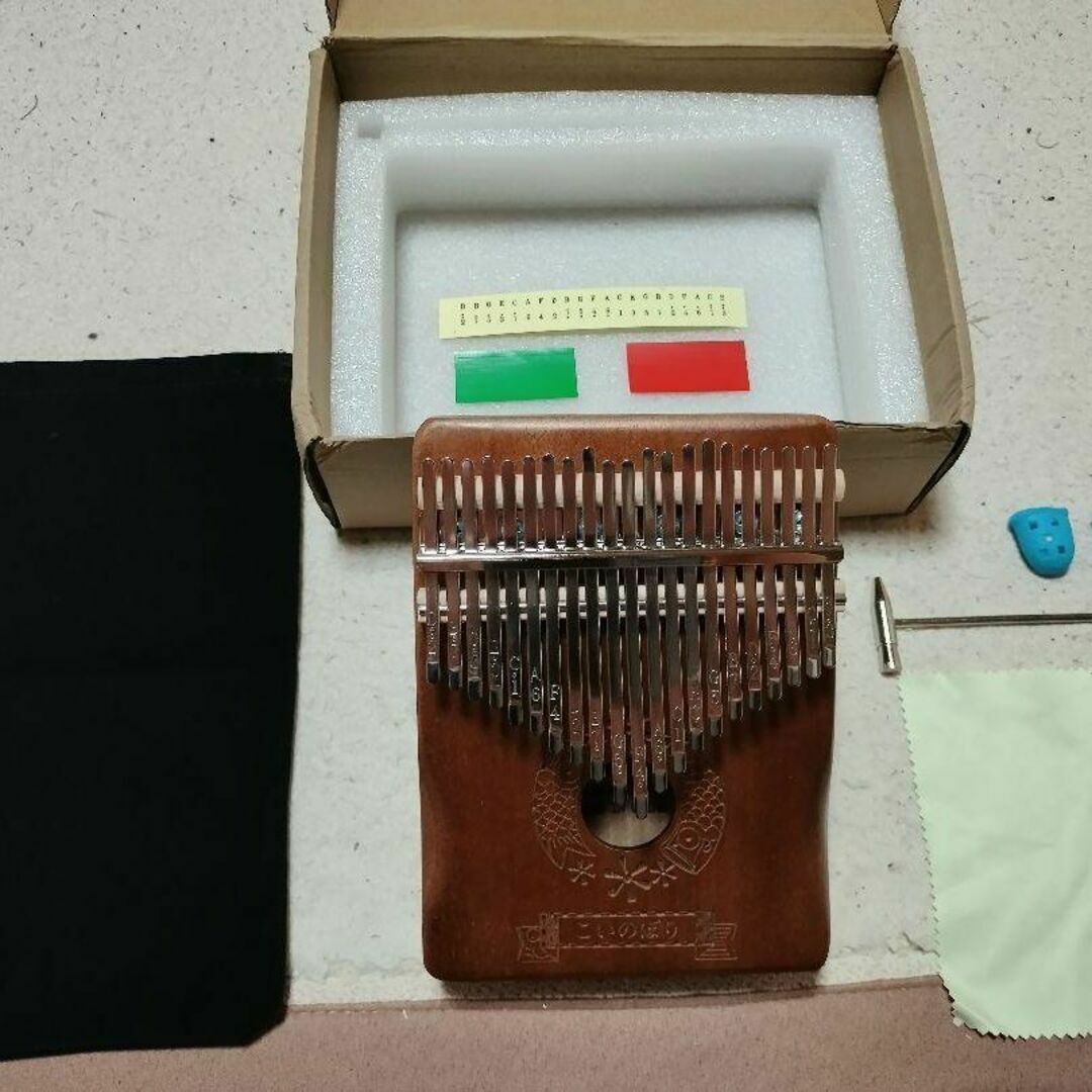 カリンバ kalimba 21 キー親指ピアノ 調音済 高品質 フルセット 楽器の打楽器(その他)の商品写真