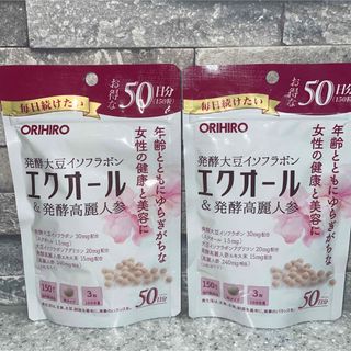 オリヒロ(ORIHIRO)のオリヒロ エクオール & 発酵高麗人参  大豆イソフラボン 150粒 50日分(その他)