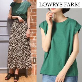 ローリーズファーム(LOWRYS FARM)のローリーズファーム 袖 タック フレンチスリーブ Tシャツ(Tシャツ(半袖/袖なし))