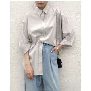 ラウンジドレス(Loungedress)のライトサテンビックシャツ(シャツ/ブラウス(長袖/七分))