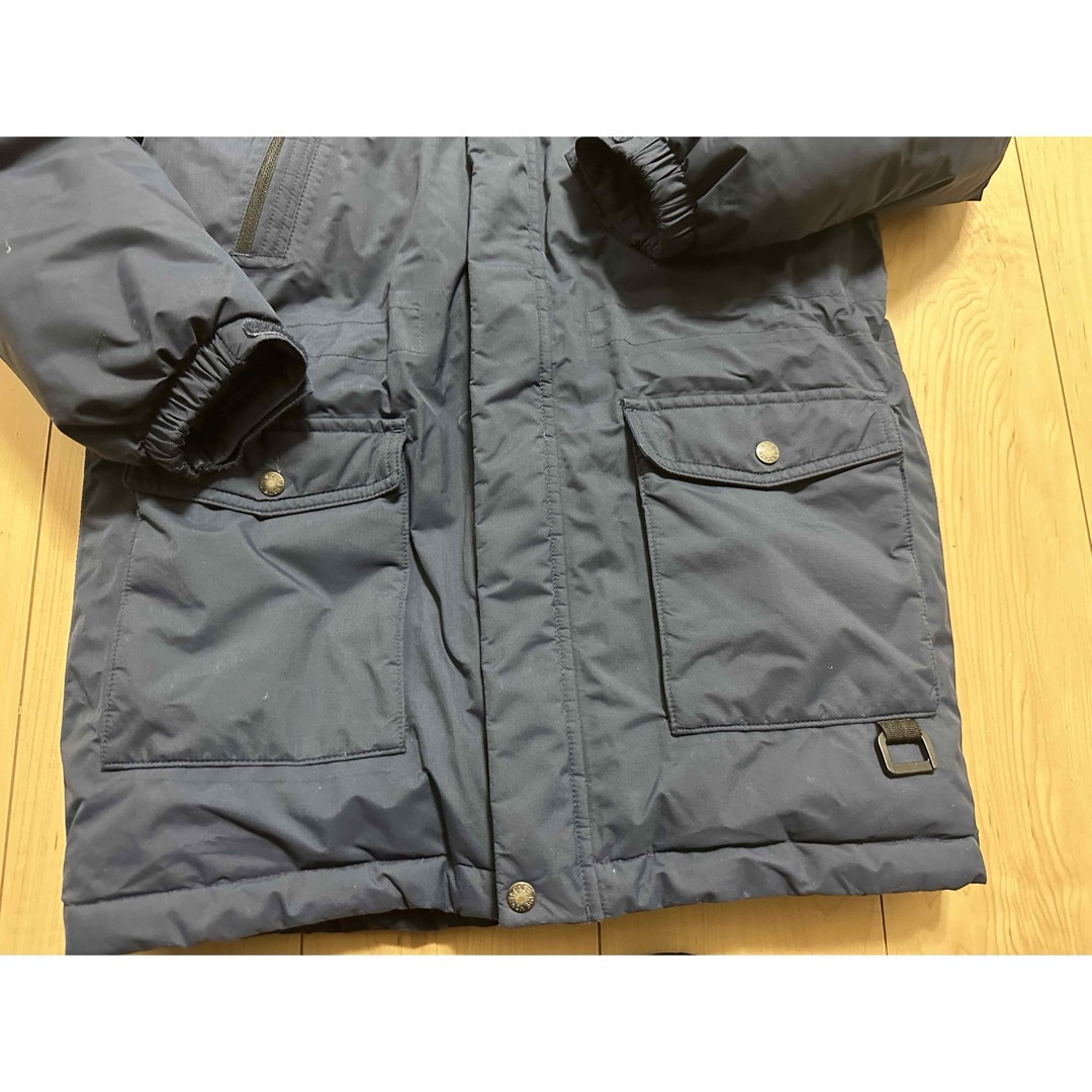 THE NORTH FACE(ザノースフェイス)の中古 ノースフェイス　ダウンコートPROHEAT DRYVENT 140NAVY キッズ/ベビー/マタニティのキッズ服女の子用(90cm~)(ジャケット/上着)の商品写真