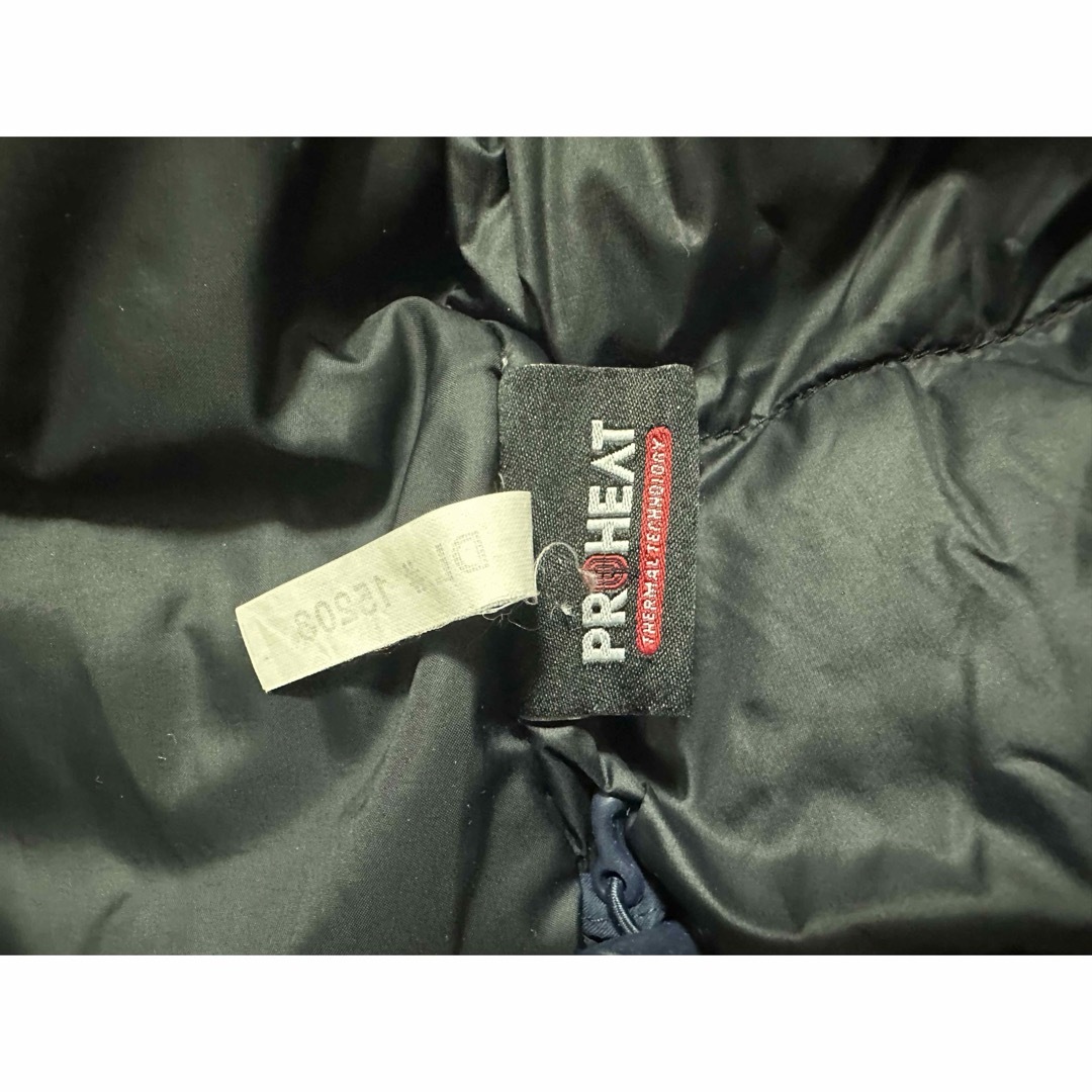 THE NORTH FACE(ザノースフェイス)の中古 ノースフェイス　ダウンコートPROHEAT DRYVENT 140NAVY キッズ/ベビー/マタニティのキッズ服女の子用(90cm~)(ジャケット/上着)の商品写真