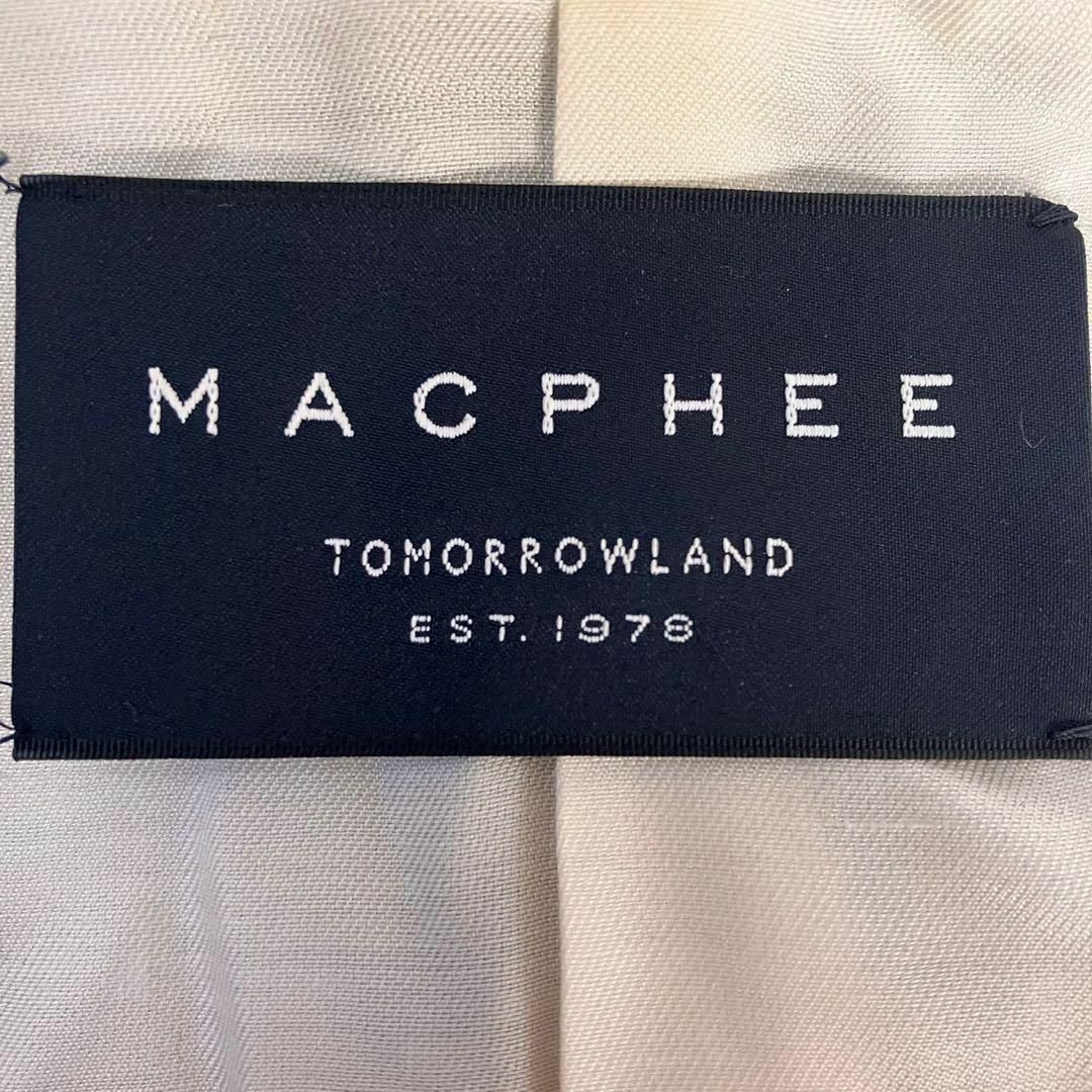 MACPHEE(マカフィー)の【MACPHEE】トゥモローランド　ウールロングコート　レディース　36 日本製 レディースのジャケット/アウター(ロングコート)の商品写真