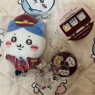 チイカワ(ちいかわ)のちいかわ阪急 マスコット ハチワレ 非売品缶バッジ 新品未開封(ぬいぐるみ)