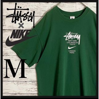 ステューシー(STUSSY)の【希少カラー】 ナイキ ステューシー コラボ Tシャツ センターロゴ 即完売(Tシャツ/カットソー(半袖/袖なし))