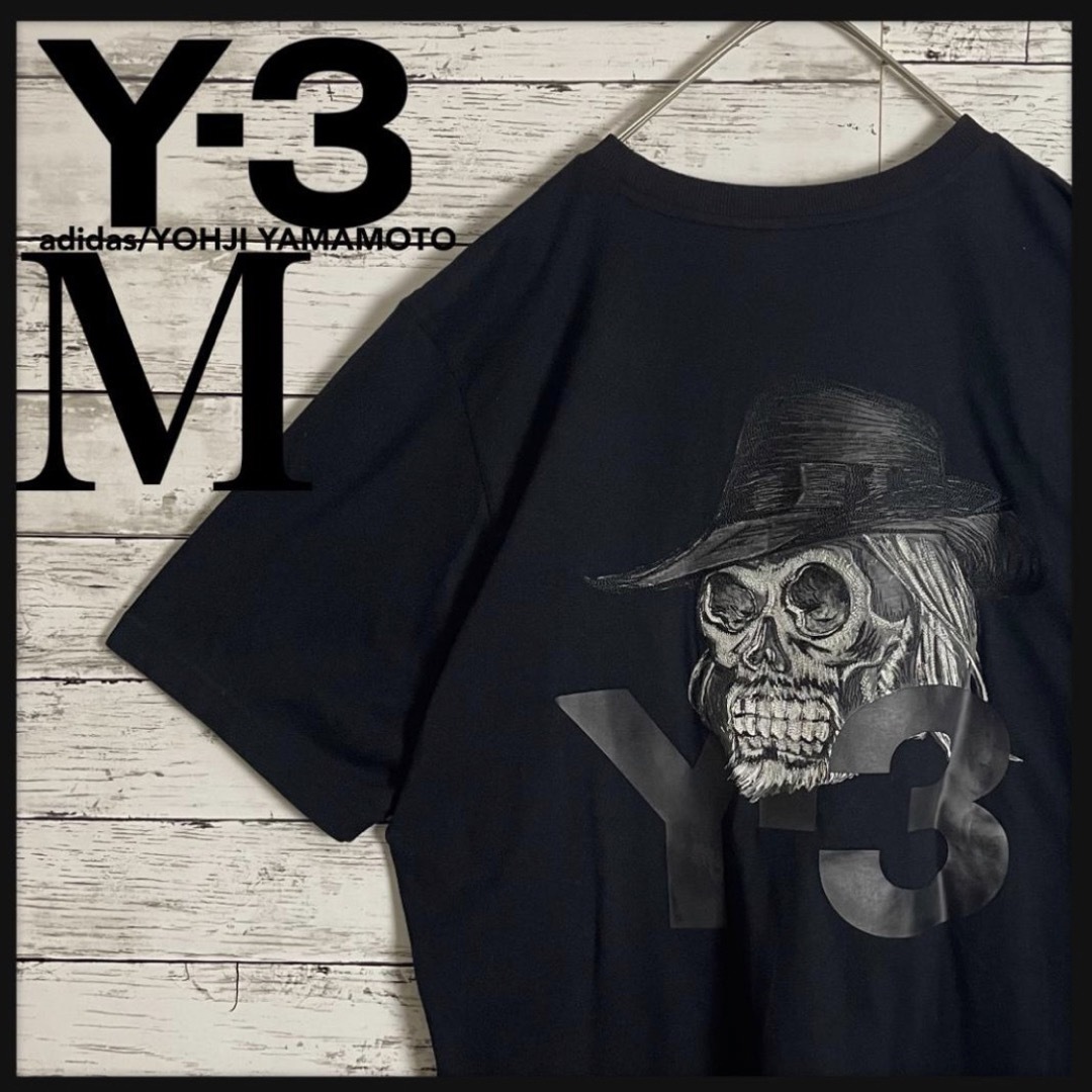Y-3 - 【人気スカルロゴ】ワイスリー 髑髏刺繍ロゴ Tシャツ 即完売品の