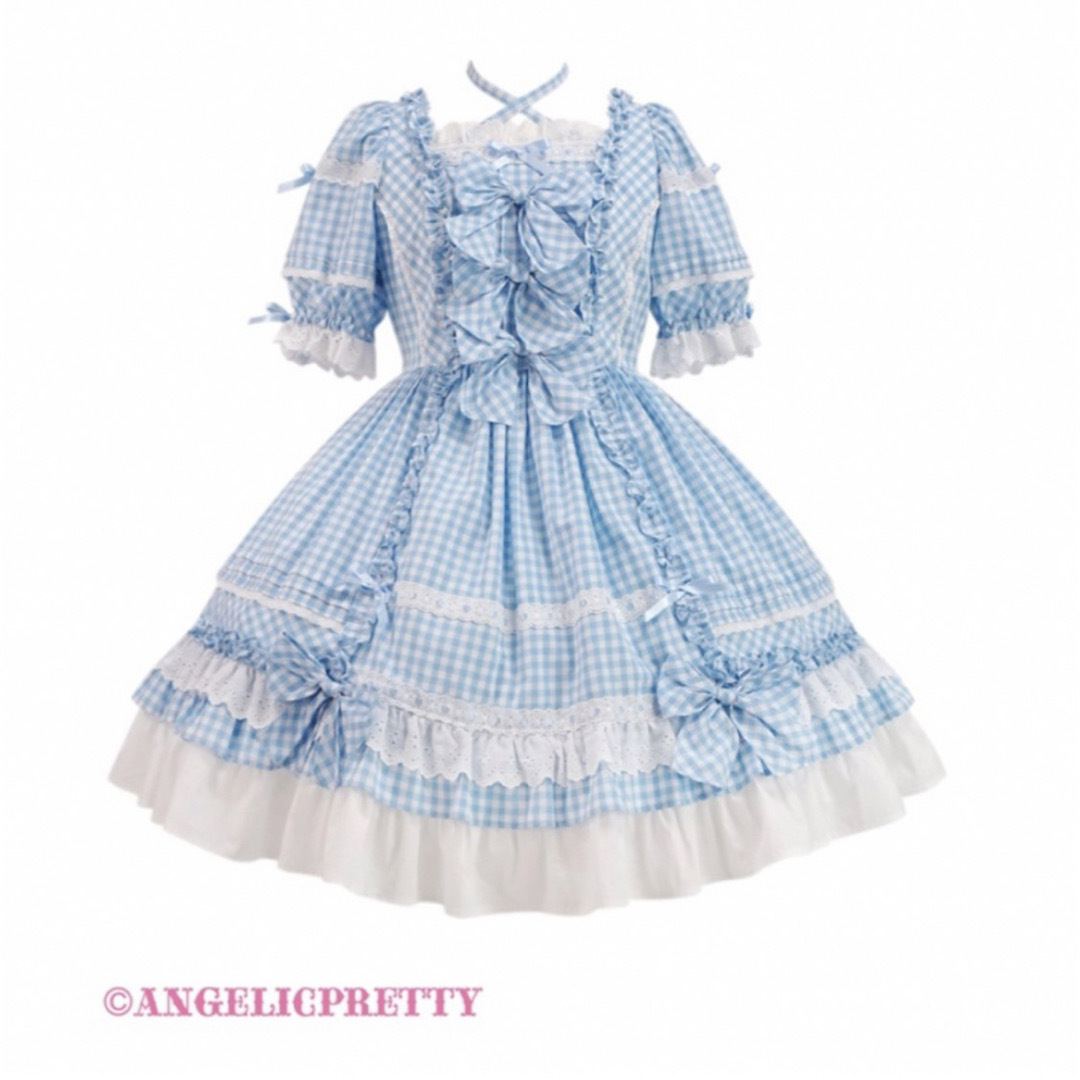 Angelic Pretty(アンジェリックプリティー)のAngelic Pretty フリルワンピース サックス レディースのワンピース(ひざ丈ワンピース)の商品写真