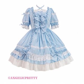 アンジェリックプリティー(Angelic Pretty)のAngelic Pretty フリルワンピース サックス(ひざ丈ワンピース)