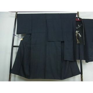 平和屋川間店■男性　紬　アンサンブル　逸品　ma1471(着物)