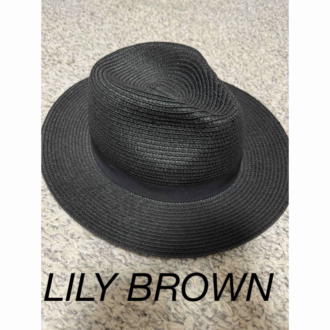 Lily Brown(リリーブラウン)のLILY BROWN リリーブラウン　ハット　ブラック レディースの帽子(ハット)の商品写真