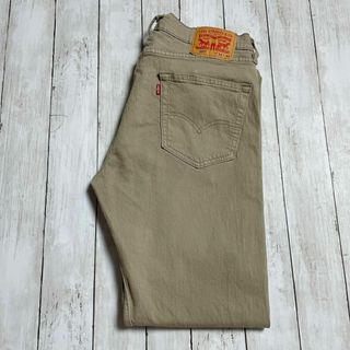 リーバイス(Levi's)のリーバイス　LEVIS505　ベージュ薄茶色系　長ズボン　ストレッチ　メンズ古着(チノパン)