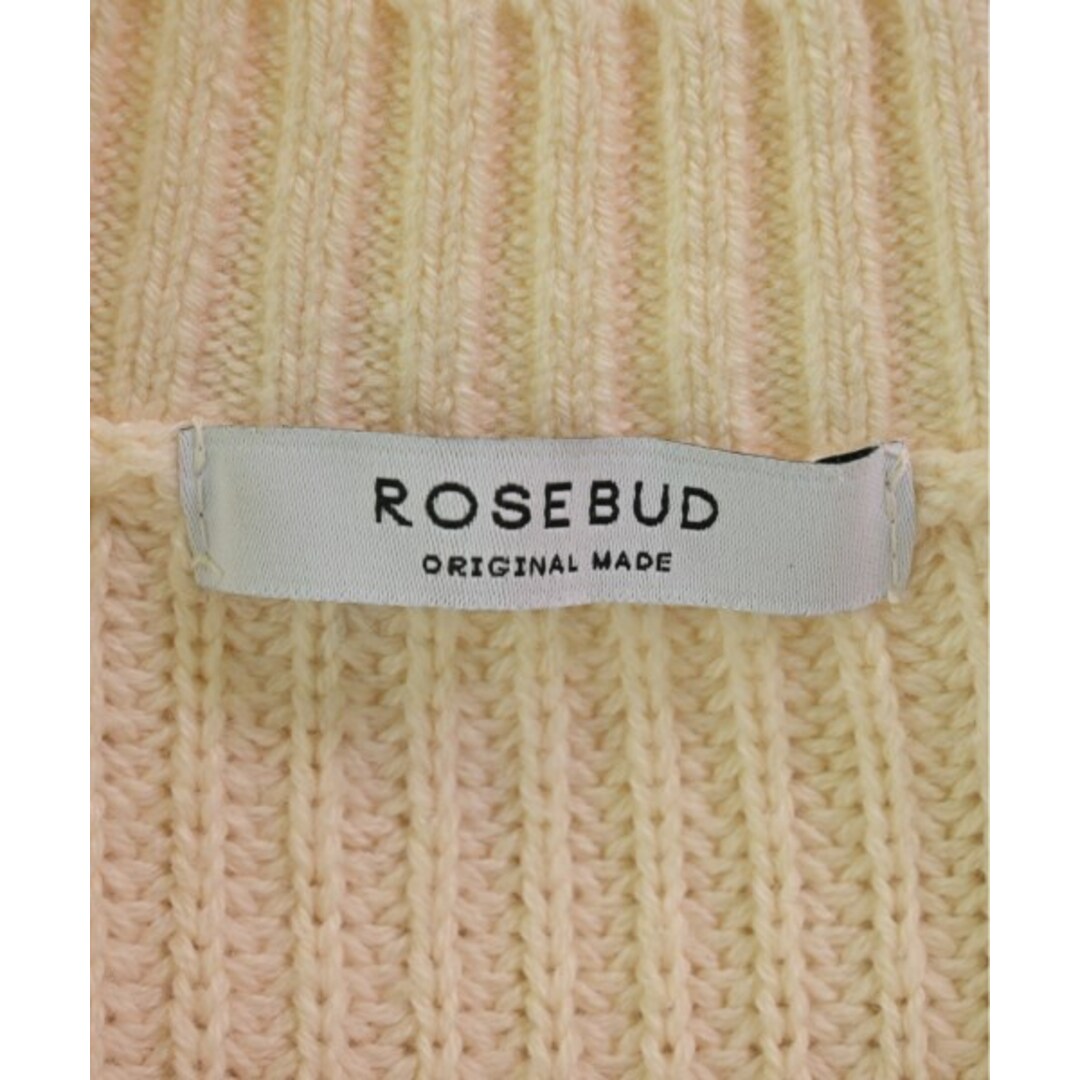 ROSE BUD(ローズバッド)のROSE BUD ローズバット カーディガン F ベージュ 【古着】【中古】 レディースのトップス(カーディガン)の商品写真