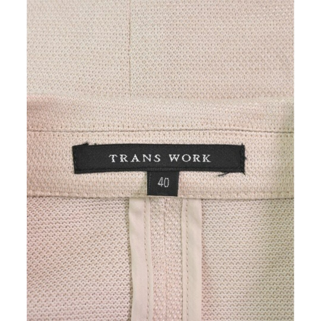 TRANS WORK(トランスワーク)のTRANS WORK トランスワーク ビジネス 40/40(M位) ベージュ 【古着】【中古】 レディースのフォーマル/ドレス(スーツ)の商品写真