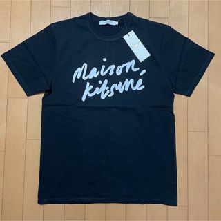 メゾンキツネ(MAISON KITSUNE')の新品 MAISON KITSUNE メゾンキツネ ハンドライティング Tシャツ(Tシャツ/カットソー(半袖/袖なし))