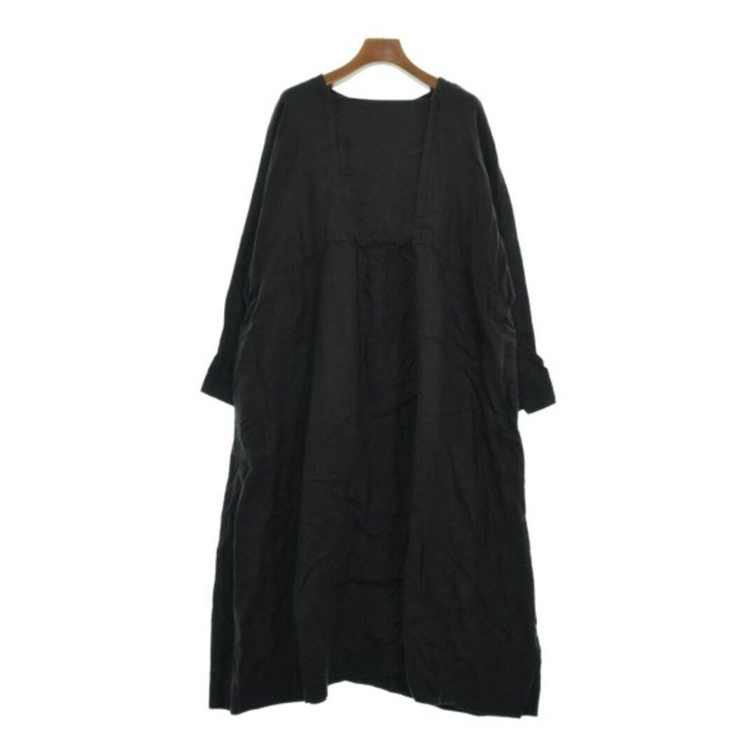 nest Robe(ネストローブ)のnest robe ネストローブ ワンピース F 黒 【古着】【中古】 レディースのワンピース(ひざ丈ワンピース)の商品写真