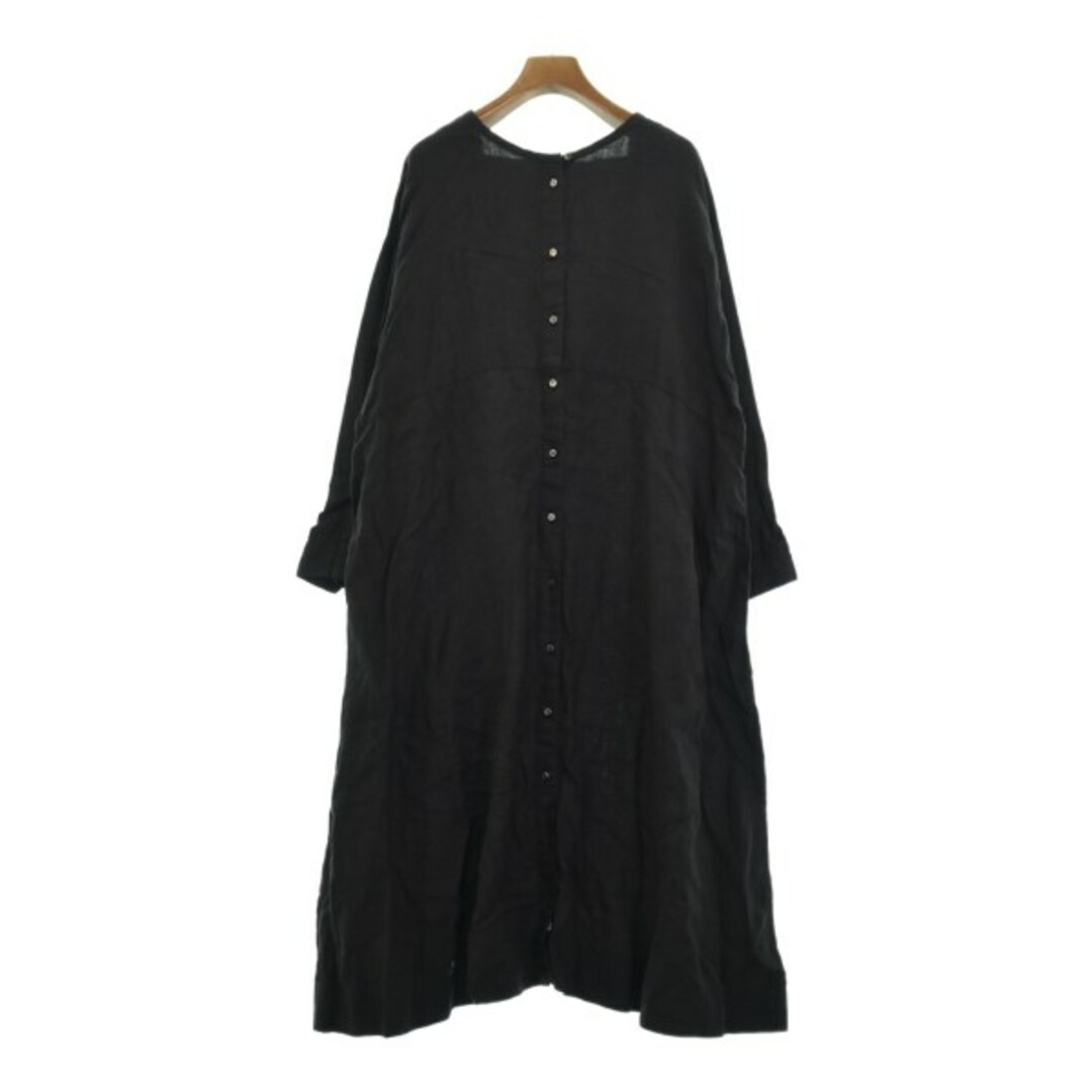 nest Robe(ネストローブ)のnest robe ネストローブ ワンピース F 黒 【古着】【中古】 レディースのワンピース(ひざ丈ワンピース)の商品写真