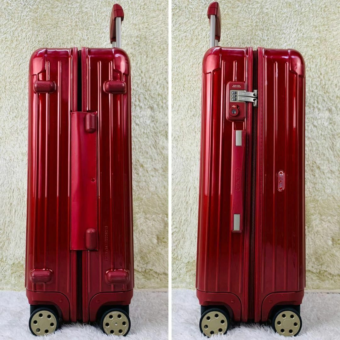 RIMOWA(リモワ)の美品✨リモワ サルサデラックス 58L 4輪 TSAロック オリエンタルレッド メンズのバッグ(トラベルバッグ/スーツケース)の商品写真