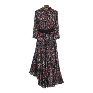 エミアトリエ(emmi atelier)のemmi atelier シャツワンピース 1(S位) 黒x赤x白(花柄) 【古着】【中古】(その他)