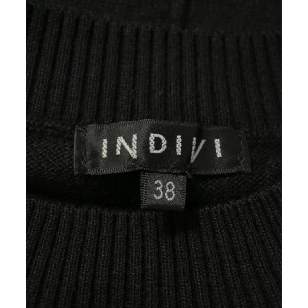 INDIVI(インディヴィ)のINDIVI インディヴィ ニット・セーター 38(M位) 黒 【古着】【中古】 レディースのトップス(ニット/セーター)の商品写真