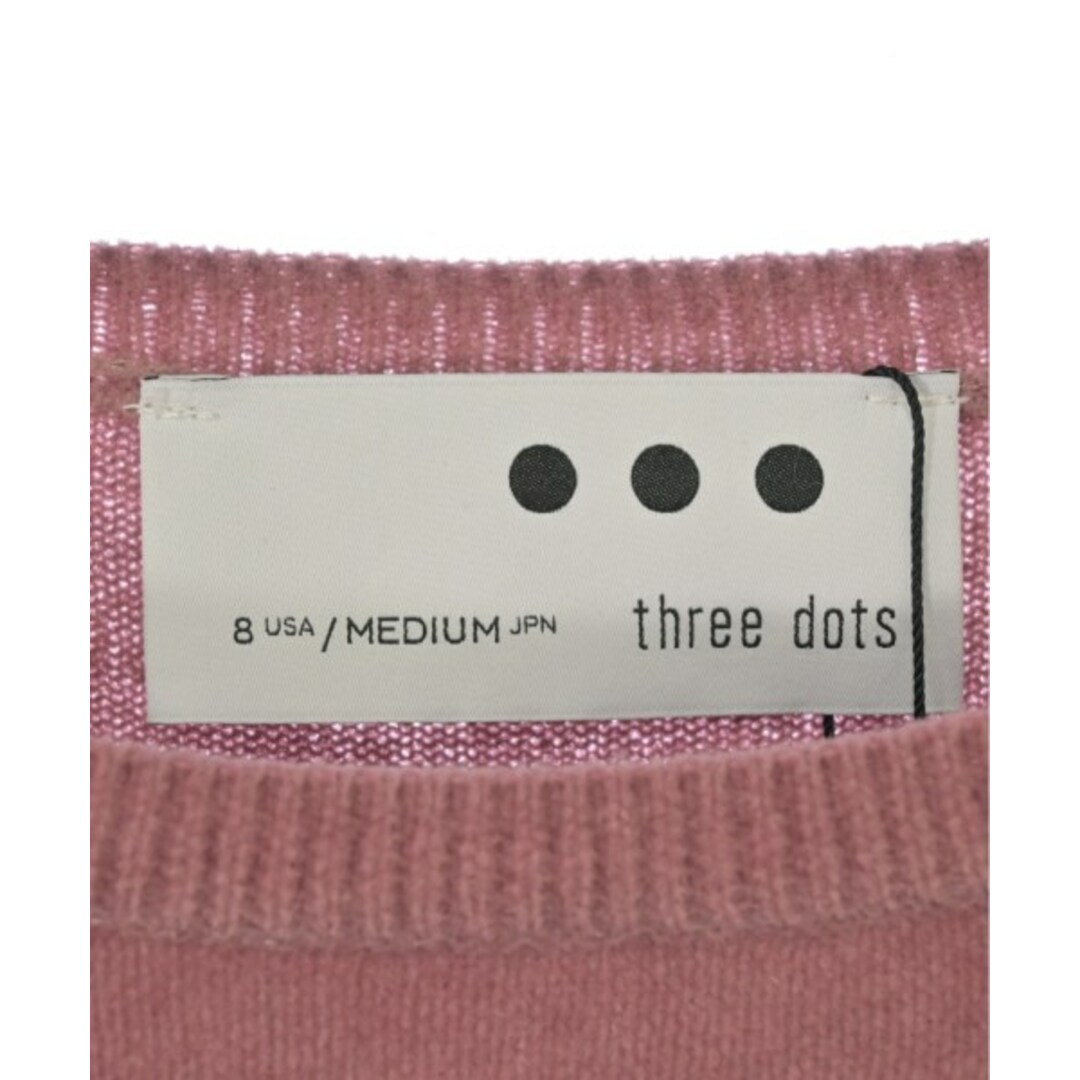 three dots(スリードッツ)のthree dots スリードッツ ワンピース M ピンク 【古着】【中古】 レディースのワンピース(ひざ丈ワンピース)の商品写真